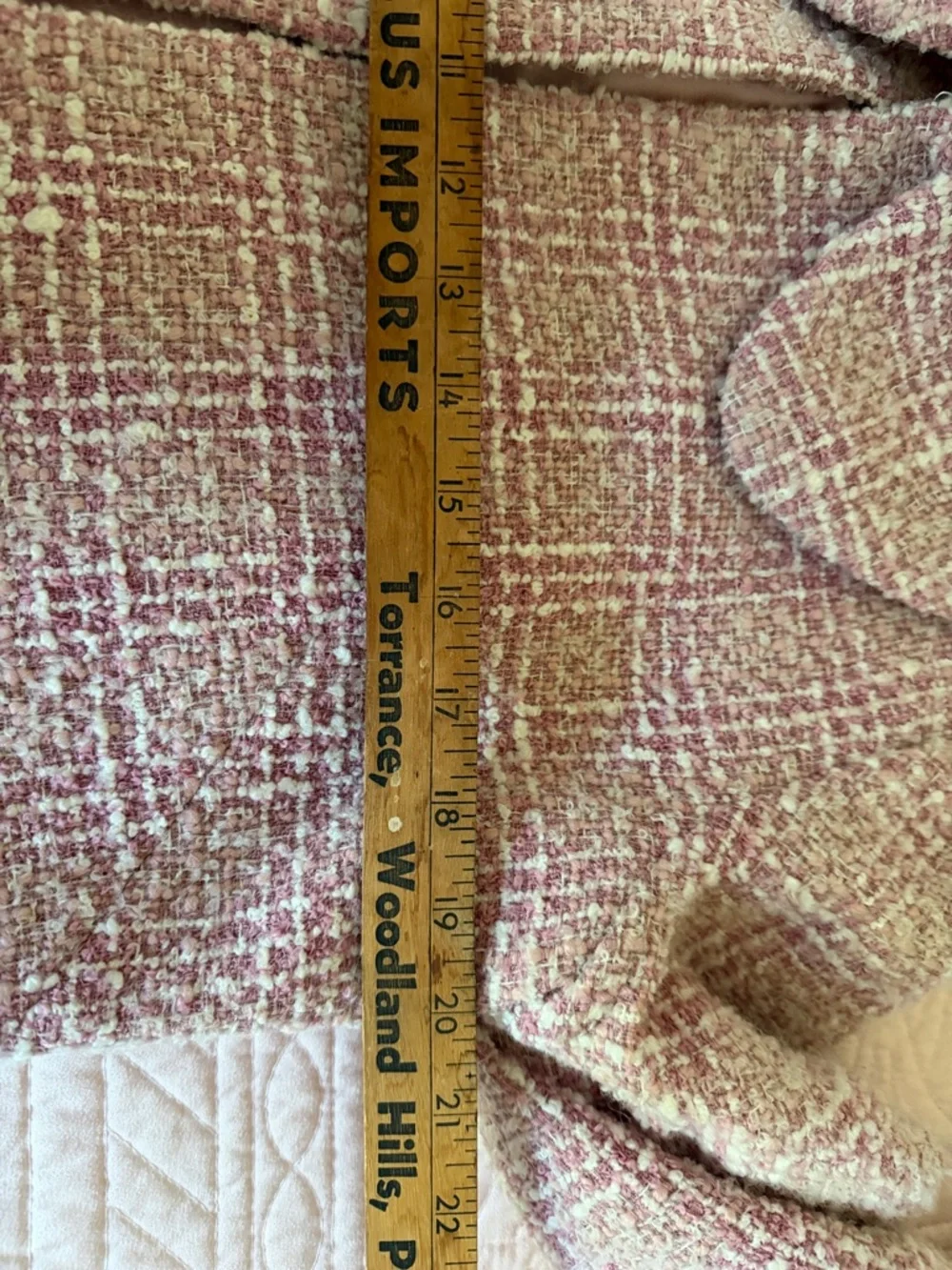 INC Chic Pink Tweed Skirt & Jacket Set - Picture 6 of 7